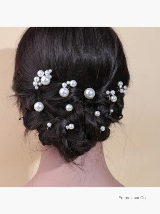 12 Pearl Bridal Hair Pins Handmade Wedding Hair Accessories for Women main image 6